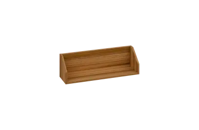 CPA 1 - 80 police na zeď, deska 18 mm, 240x800x240, ořech světlý